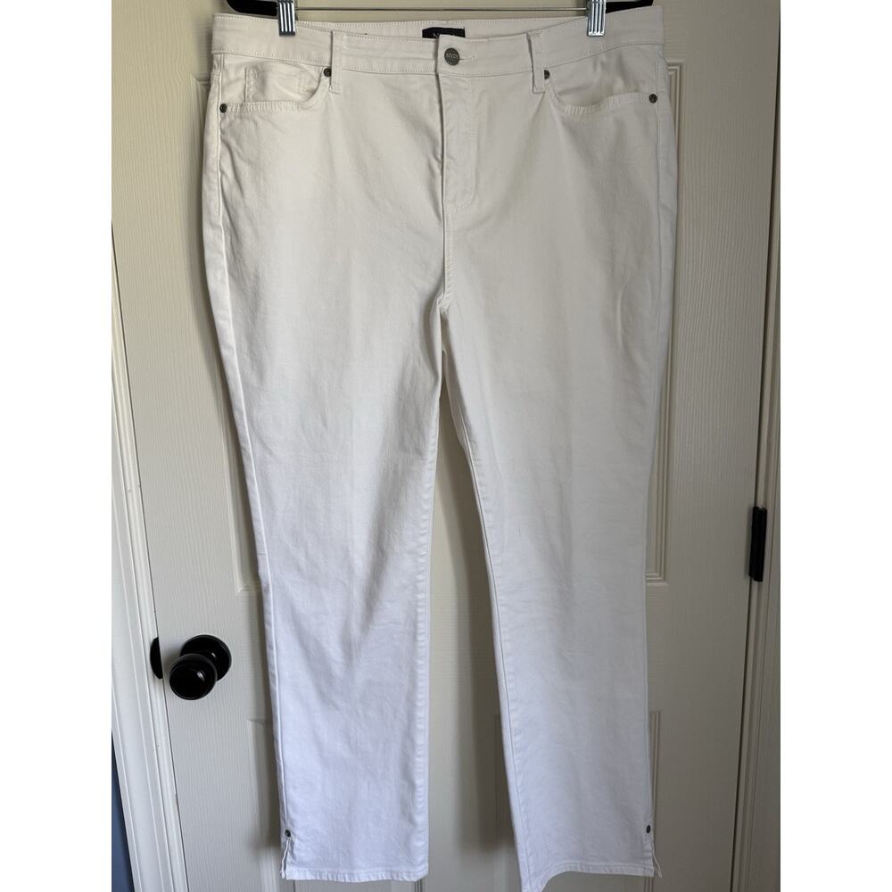 NYDJ Straight Leg Jeans in White